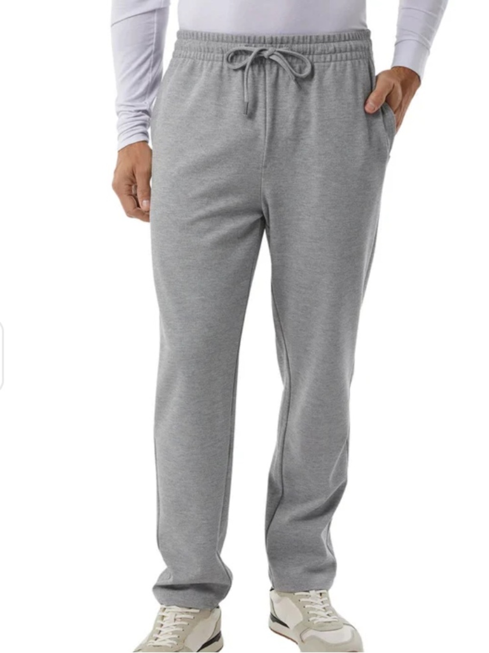 32 Degrees Men's Pique Track Pant - Small - Light Grey